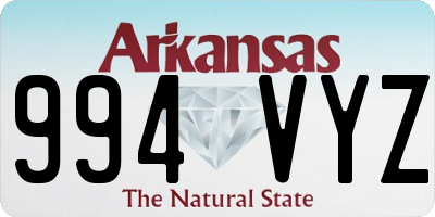 AR license plate 994VYZ