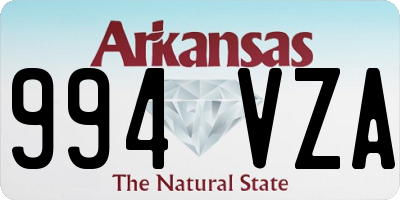 AR license plate 994VZA