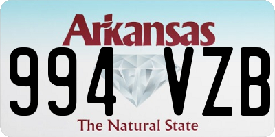 AR license plate 994VZB