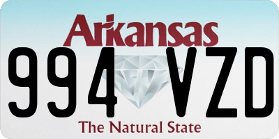 AR license plate 994VZD