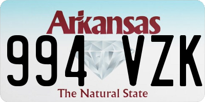 AR license plate 994VZK