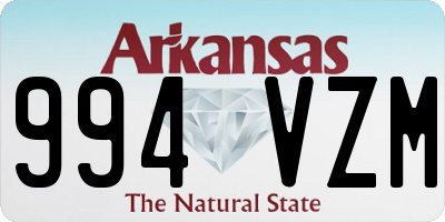 AR license plate 994VZM