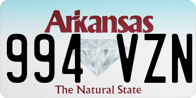 AR license plate 994VZN