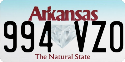 AR license plate 994VZO