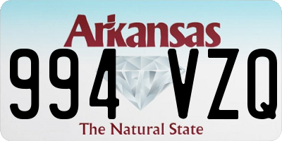 AR license plate 994VZQ