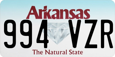 AR license plate 994VZR