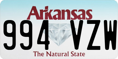 AR license plate 994VZW