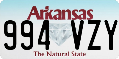 AR license plate 994VZY