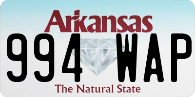 AR license plate 994WAP