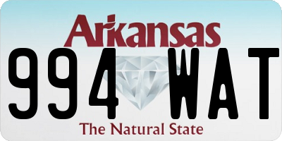 AR license plate 994WAT