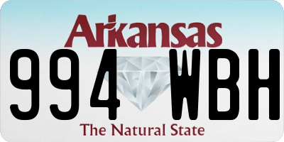 AR license plate 994WBH