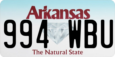 AR license plate 994WBU