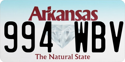 AR license plate 994WBV