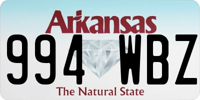 AR license plate 994WBZ