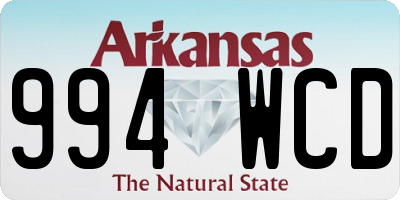 AR license plate 994WCD