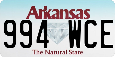 AR license plate 994WCE