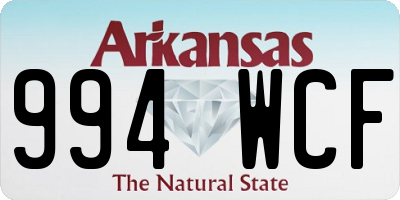 AR license plate 994WCF
