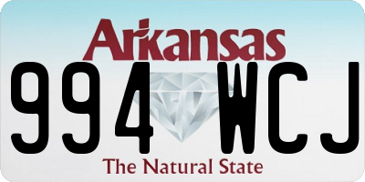 AR license plate 994WCJ