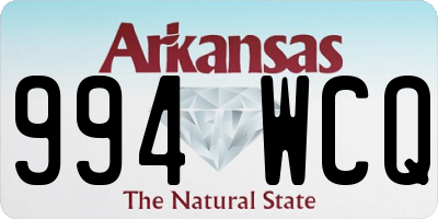 AR license plate 994WCQ