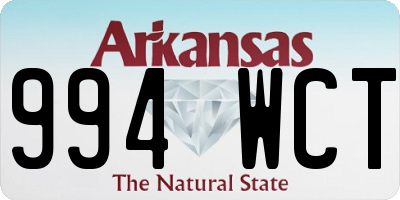 AR license plate 994WCT