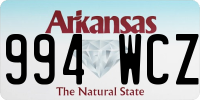 AR license plate 994WCZ