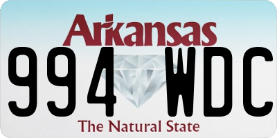 AR license plate 994WDC