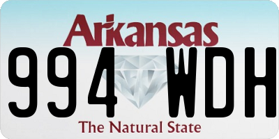 AR license plate 994WDH
