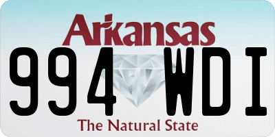 AR license plate 994WDI
