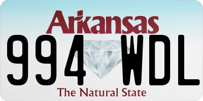 AR license plate 994WDL