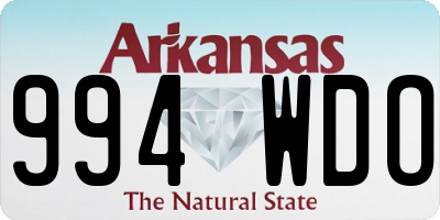 AR license plate 994WDO