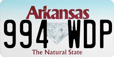 AR license plate 994WDP