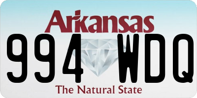 AR license plate 994WDQ