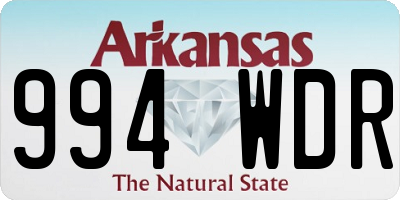 AR license plate 994WDR
