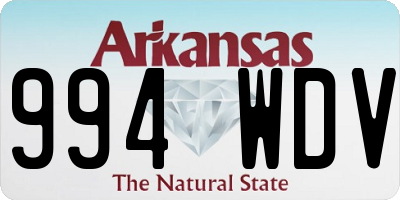 AR license plate 994WDV