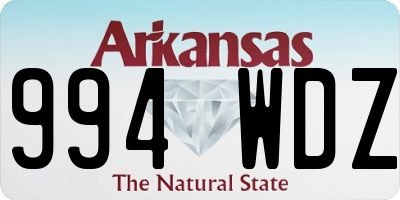 AR license plate 994WDZ