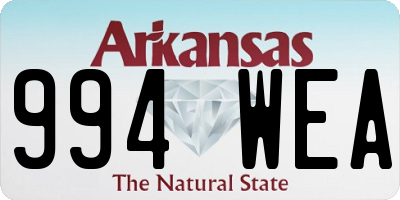 AR license plate 994WEA