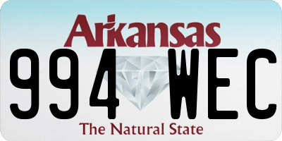 AR license plate 994WEC