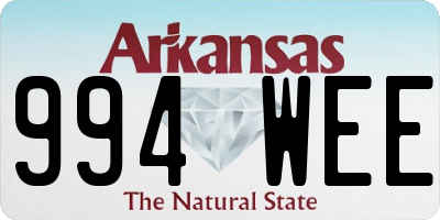 AR license plate 994WEE