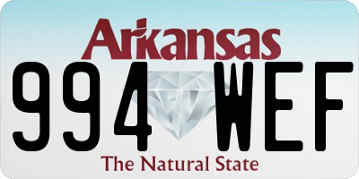 AR license plate 994WEF
