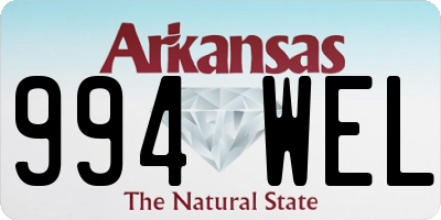 AR license plate 994WEL