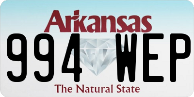 AR license plate 994WEP