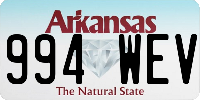 AR license plate 994WEV