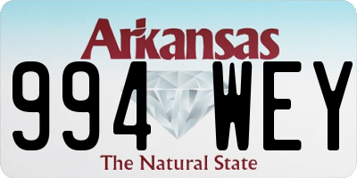 AR license plate 994WEY