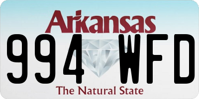 AR license plate 994WFD