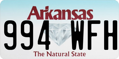 AR license plate 994WFH