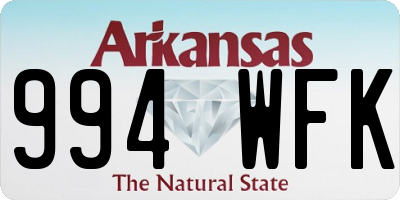AR license plate 994WFK