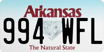 AR license plate 994WFL