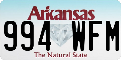 AR license plate 994WFM