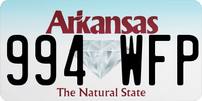 AR license plate 994WFP
