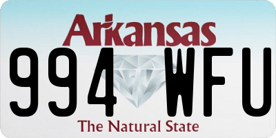 AR license plate 994WFU